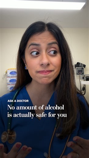 The Washington Post on Instagram: "No amount of alcohol is good for you. Alcohol is a carcinogen, and people who drink more are more likely to die of cancer, including colon and breast cancers. Even light drinking, such as one drink a week, is linked to a slightly higher risk of death compared with people who drink more rarely. Does that mean you should never drink alcohol? Dr. Trisha Pasricha (@trishapasrichamd), a physician at Beth Israel Deaconess Medical Center, an assistant professor of med