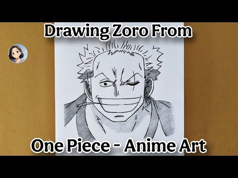 Zoro Sketch Tutorial | How To Draw Zoro From One Piece | Anime Art Tutorial | Anime Pencil Sketch