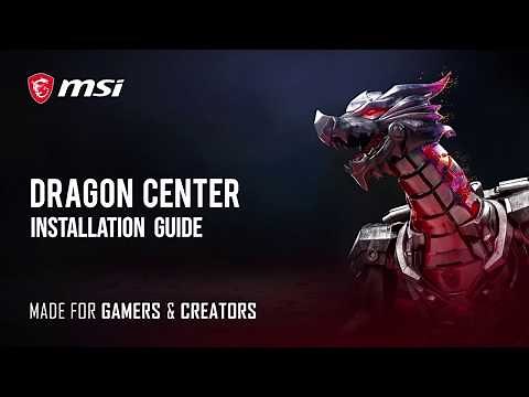 MSI® HOW-TO install Dragon Center