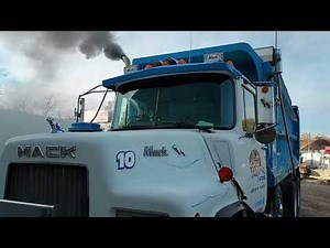1987 Mack Dump Truck (Hard Starting Cranky Cold Start)