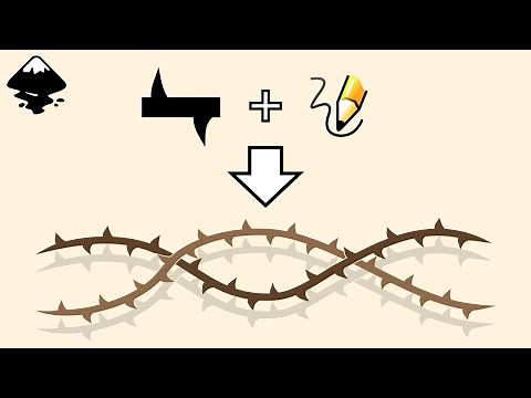 Draw Intertwined Vines with Thorns in Inkscape