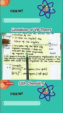 Limitations of VB Theory #jee #chemistry #neet