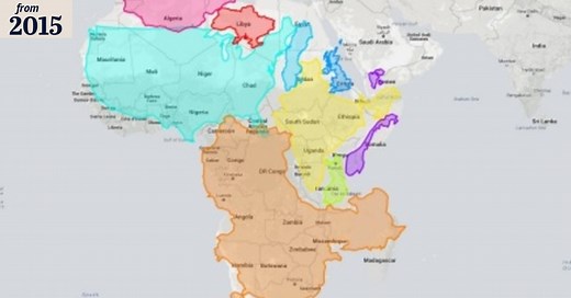 Interactive map tool shows the true size of the world's countries