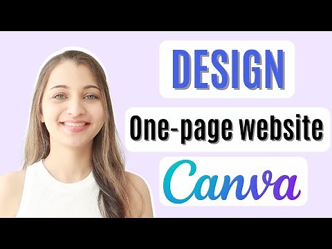 How to Design One Page website on Canva?