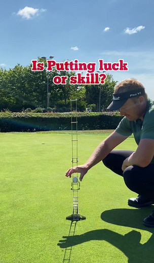 Luck or skill, what’s your thoughts? With speed and start line more consistent than with a putter, the variables still meant that one of these missed. This demonstrates how tricky putting can be, and as your skill increases, it becomes a very testing mental aspect of the game.My advice would be to build an approach where you focus on rolling the putt down your chosen line at chosen speed with no care of the consequence. Let the variables play out and see what the day gives you. #putting #golf #g