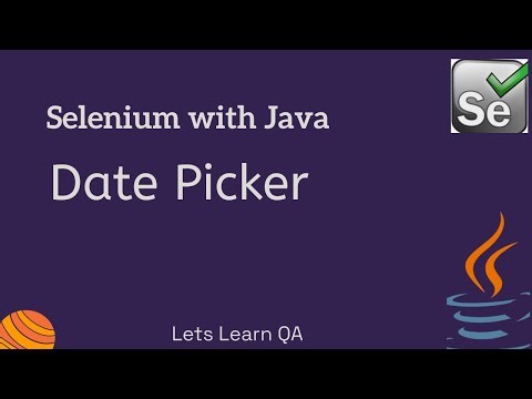 Selenium WebDriver Java | How to handle Date Picker