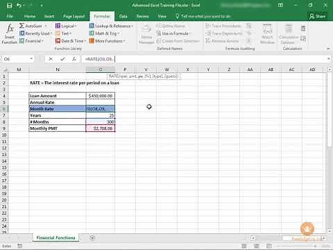 Calculating Interest Rate in Excel 2016 | Knowledgecity.com