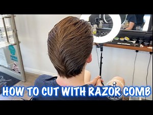 How to do good classic haircut with razor comb and scissors