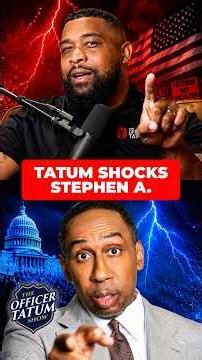 Officer Tatum SHOCKED Stephen A Smith With this RESPONSE