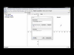 Textfelder in GeoGebra