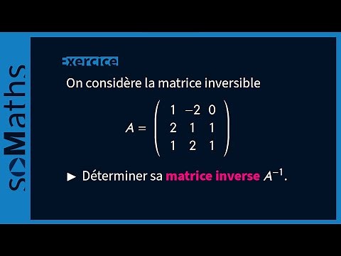 Inverser une matrice | exercice