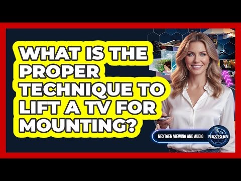 What Is The Proper Technique To Lift A TV For Mounting?