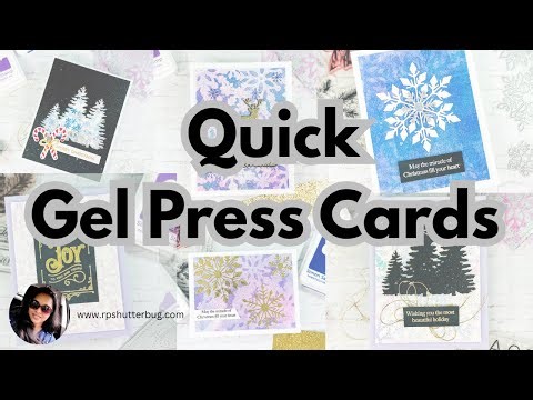 Create Stunning Holiday Cards in a Flash | Gel Press Technique