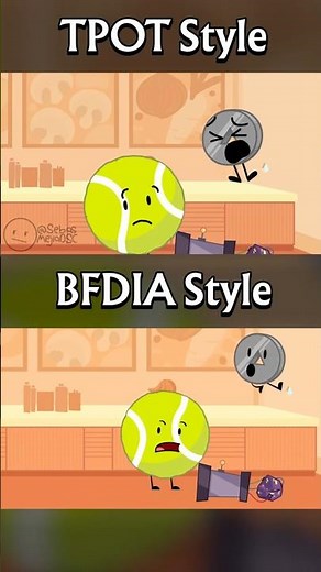 BFDIA 17 Reanimated Comparison #tpot #bfdi #bfdia #bfb #animation #comparison #reanimation