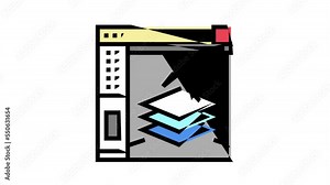 3d slicing software color icon animation