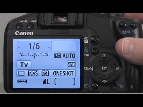 How to set the shutter priority setting on your Canon EOS Rebel XS / 1000D