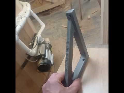 Strength testing 3D printed brackets. 