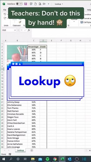 Teachers: Try this #excel #tutorial