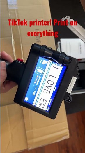 Overview of TIKTONER 127T2 Handheld Inkjet Printer 1 inch Portable with 4.3 Inch LED Screen