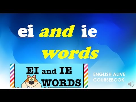 ei and ie words | What's the rule |English Grammar