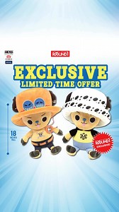 Set sail with Trafalgar Law or unleash the fire with Ace! ⚓‍☠️ Partner up with one or both for $30 with any game credit purchase/reload. One game credit transaction per plush—don't miss out! | Round1 | Facebook