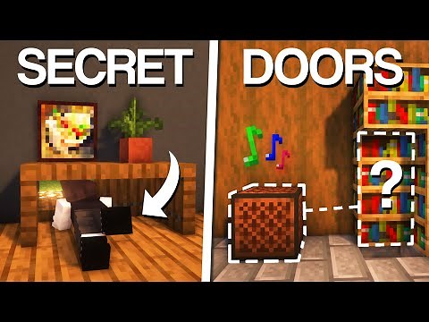 Minecraft: 10+ Secret Entrances & Doors!