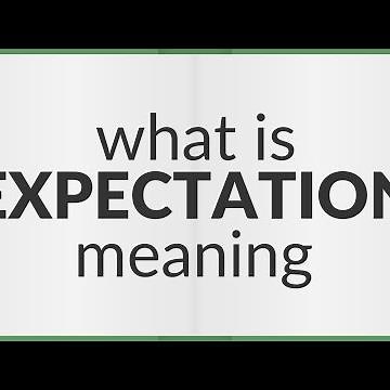 Expectation | meaning of Expectation
