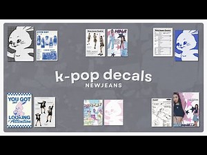 35+ aesthetic kpop decals codes | newjeans | Bloxburg , Berry Avenue