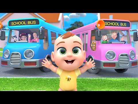 Round and Round! The Family Bus Beep Beep | Baby Songs & Nursery Rhymes