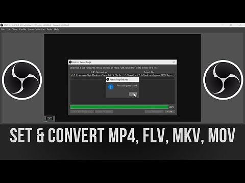 How to Change and Convert Video File Formats in OBS