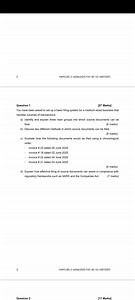 Question 1You have been asked to set up a basic filing system ... | Filo