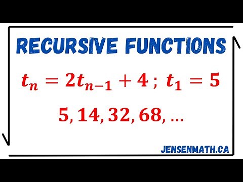 Recursive Functions (full lesson) | math 11 | jensenmath.ca