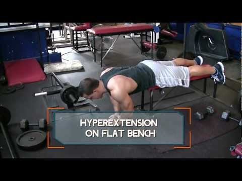 Hyperextension on Flat Bench - How to do Flat Bench Back Extensions