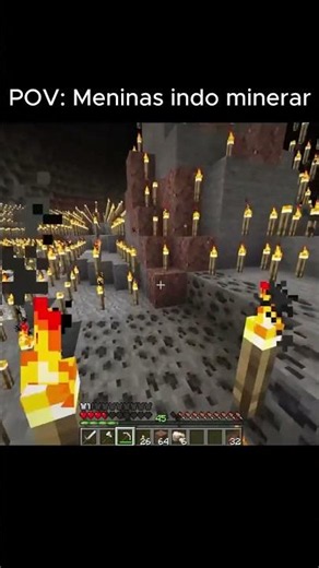 POV: Meninas Indo Minerar #Minecraft #Minecraftmemes #Shorts #MinecraftBrasil #MinecraftPTBR