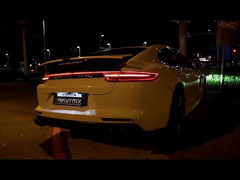 Pure Sound! Porsche Panamera Turbo 971 w/ ARMYTRIX Straight Piped Turbo-back Valvetronic Exhaust
