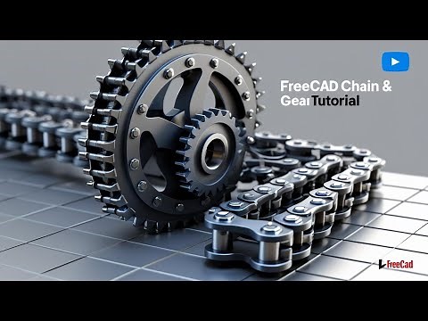 FreeCAD Tutorial: Create a Complete Chain and Gear System From Scratch