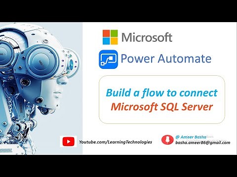 Microsoft Power Automate Tutorials || Module 5 : How to Build a flow to connect Microsoft SQL Server