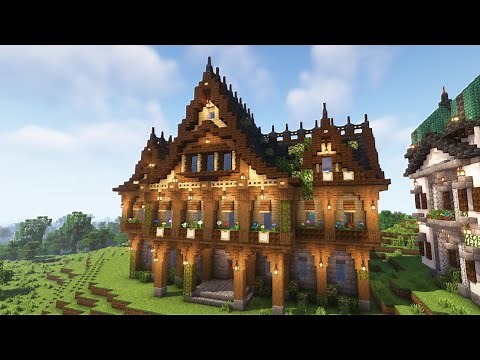Minecraft | How to build a Medieval Library | Tutorial