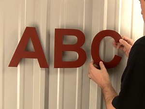 How to Mount Sign Letters on Corrugated surfaces| DIY