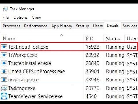Disable textinputhost.exe explained fix on Windows