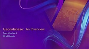 Geodatabase: An Overview