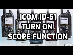 ICOM ID-51 Band Scope function