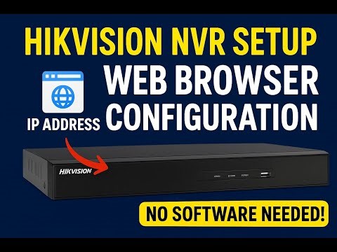 NVR CONFIGURATION HIKVISION VIA WEBBROWSER | hikvision remote configuration #hikvision 
