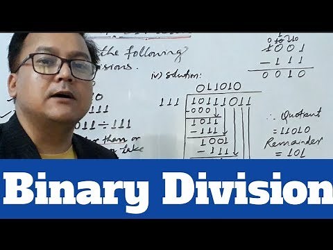 Binary Division || Division of Binary Numbers || Very Easy Method ||