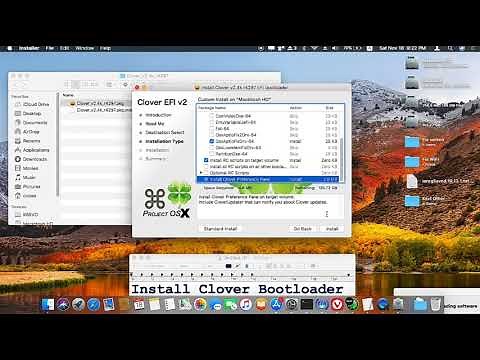 Install Clover EFI Bootloader on hackintosh mac OS High Sierra 10.13