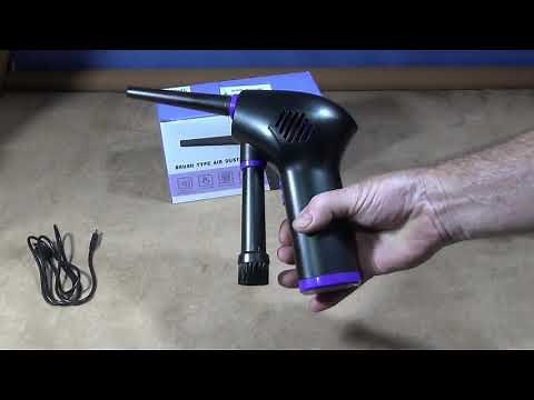 A High Powered Cordless Air Duster Blower For Cleaning Computers.