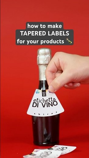 How to Print Labels for Tapered Containers (free tapered label generator!)