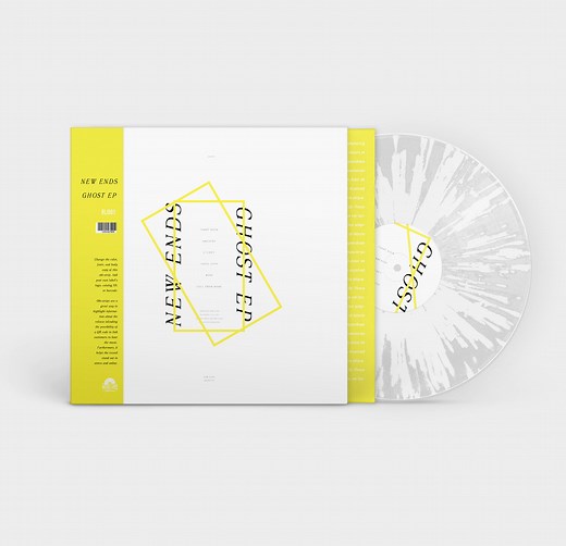 Vinyl Record Color Splatter PSD Mockup [Free Template]