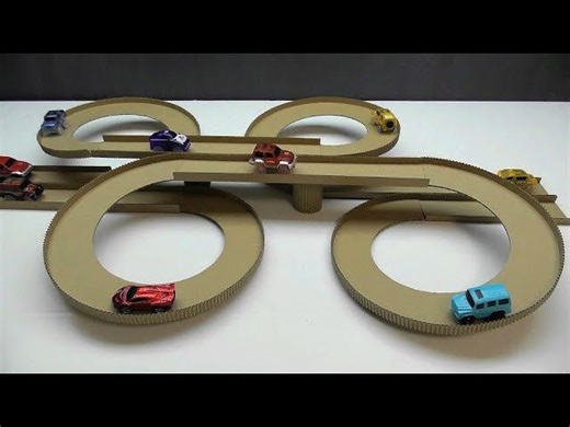 Crafting DIY Magic Track with Cardboard & Cars
