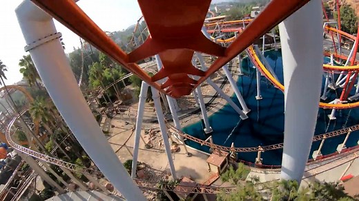 Take a front seat ride on Silver Bullet at Knott's Berry Farm! Have you ever ridden this coaster? | Theme Park Review